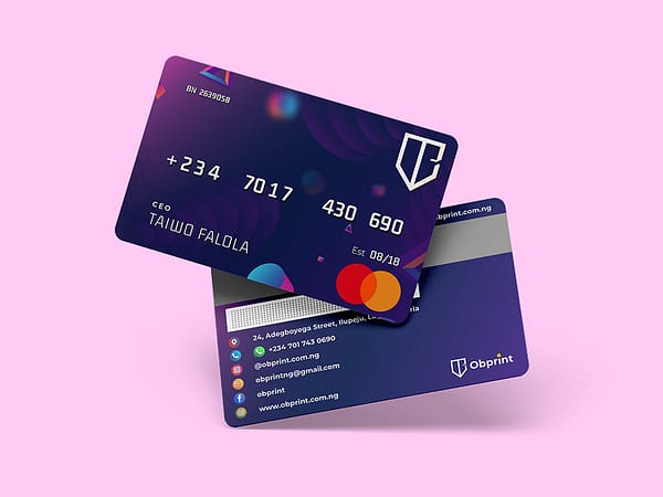 ATM Themed Business card